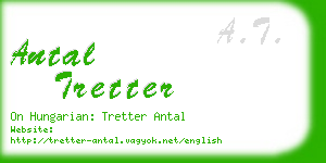 antal tretter business card